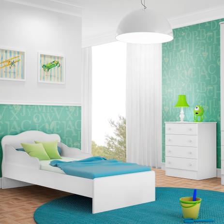 Conjunto Para Quarto Infantil Cômoda 04 Gavetas E Mini Cama Doce Sonho - Qmovi Menor preço em Conjunto Para Quarto Infantil Cômoda 04 Gavetas E Mini Cama Doce Sonho - Qmovi