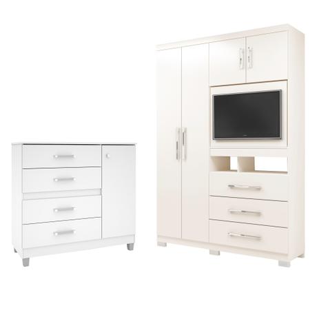 Conjunto Para Quarto Solteiro Roupeiro Viena Com Cômoda Florence Flex Color - Moval Menor preço em Conjunto Para Quarto Solteiro Roupeiro Viena Com Cômoda Florence Flex Color - Moval
