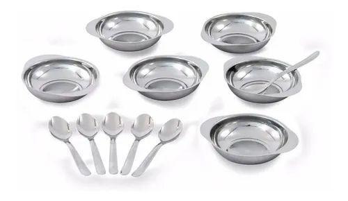 Conjunto Para Sobremesa Em Aço Inox 12 Peças - BRAVINOX Menor preço em Conjunto Para Sobremesa Em Aço Inox 12 Peças - BRAVINOX