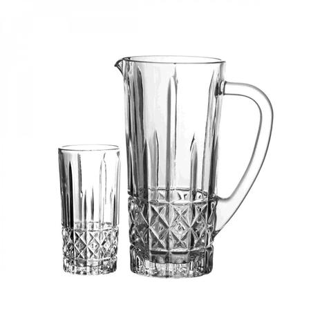Conjunto para Suco 7 Peças com 1 Jarra 1L e 6 Copos 270ml Flor de Lótus Rojemac Transparente Menor preço em Conjunto para Suco 7 Peças com 1 Jarra 1L e 6 Copos 270ml Flor de Lótus Rojemac Transparente