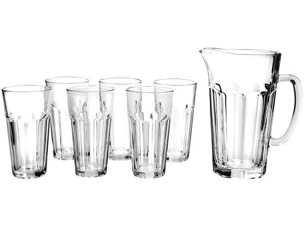 Conjunto para Suco em Vidro 7 Peças Ruvolo - Glass Company Max Menor preço em Conjunto para Suco em Vidro 7 Peças Ruvolo - Glass Company Max