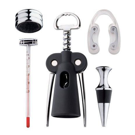 Conjunto para Vinho Euro Home Miss em Inox 5 Peças Menor preço em Conjunto para Vinho Euro Home Miss em Inox 5 Peças