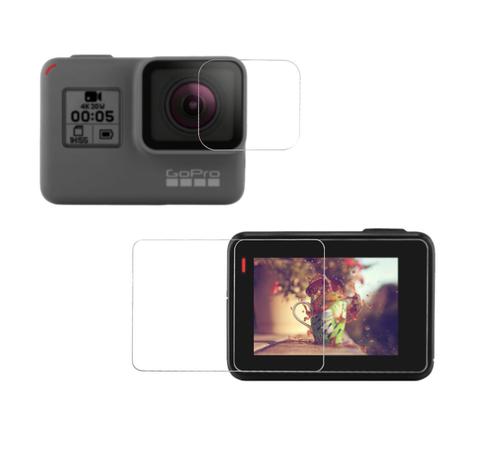 Conjunto Películas de Vidro Lente e Tela Lcd GoPro Hero 5 6 7 Black - Shoot Menor preço em Conjunto Películas de Vidro Lente e Tela Lcd GoPro Hero 5 6 7 Black - Shoot