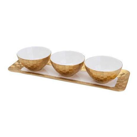 Conjunto Petisqueira 4 pçs Vera Gold ou Silver - Wolf Menor preço em Conjunto Petisqueira 4 pçs Vera Gold ou Silver - Wolf