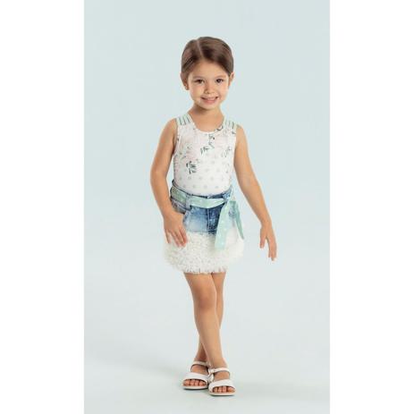 saia jeans e body