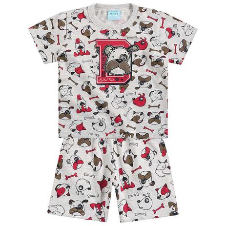 Conjunto Pijama Menino Meu Melhor Amigo Cinza - Kyly Menor preço em Conjunto Pijama Menino Meu Melhor Amigo Cinza - Kyly