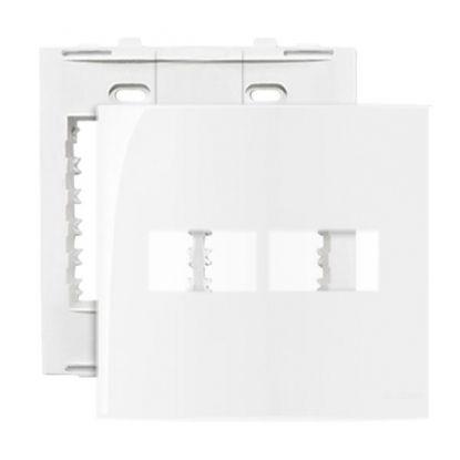 Conjunto Placa 4X4 2 postos BR Sleek Margirius Menor preço em Conjunto Placa 4X4 2 postos BR Sleek Margirius