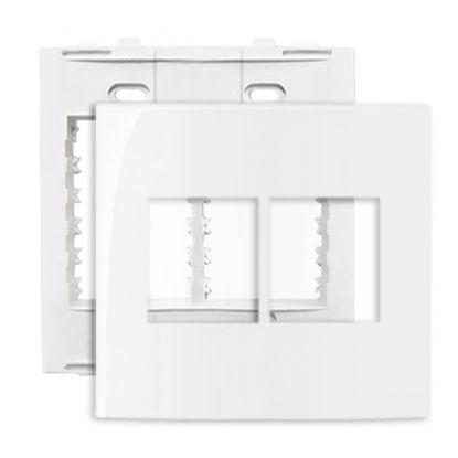 Conjunto placa 4x4 4 postos BR Sleek Margirius Menor preço em Conjunto placa 4x4 4 postos BR Sleek Margirius