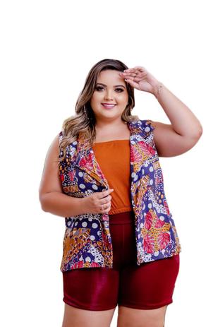 conjunto de short e blusa plus size