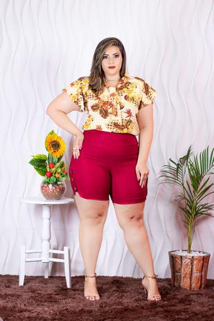Conjunto Plus Size Blusa Estampada+ Short Moda Roupas Femininas - Bellucy modas Menor preço em Conjunto Plus Size Blusa Estampada+ Short Moda Roupas Femininas - Bellucy modas