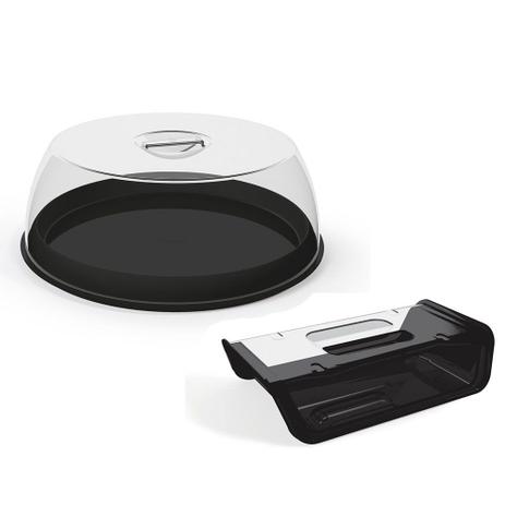Conjunto Porta Bolo Com Tampa E Porta Frios Queijeira - Uz Menor preço em Conjunto Porta Bolo Com Tampa E Porta Frios Queijeira - Uz