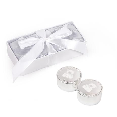 Conjunto Porta Dente e Cacho - Ursinho Branco - Modali baby Menor preço em Conjunto Porta Dente e Cacho - Ursinho Branco - Modali baby