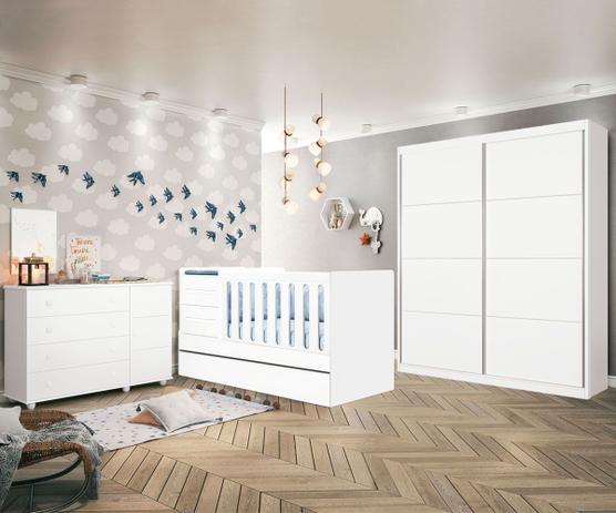 Conjunto Quarto Bebe Berço Comoda Roupeiro Premium - Planet baby Menor preço em Conjunto Quarto Bebe Berço Comoda Roupeiro Premium - Planet baby