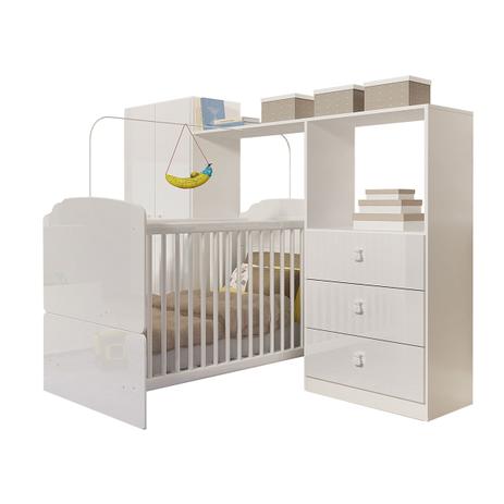 Conjunto Quarto Infantil Completa Móveis Ninar 3 Peças Branco é boa?