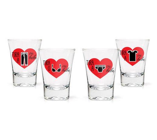 Conjunto Quatro Copos Aperitivo Jogo Strip Shot - Kathavento Menor preço em Conjunto Quatro Copos Aperitivo Jogo Strip Shot - Kathavento