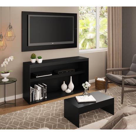 Conjunto Rack c/Painel TV até 50 Pol.Mesa de apoio Atualle Multimóveis p/Sala de Estar Menor preço em Conjunto Rack c/Painel TV até 50 Pol.Mesa de apoio Atualle Multimóveis p/Sala de Estar