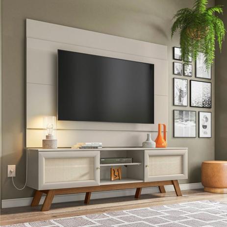 Conjunto Rack com Painel para TV até 60 Polegadas Ema Retrô Rattan CabeCasa MadeiraMadeira Off White é ruim? Conjunto Rack com Painel para TV até 60 Polegadas Ema Retrô Rattan CabeCasa MadeiraMadeira Off White é boa?