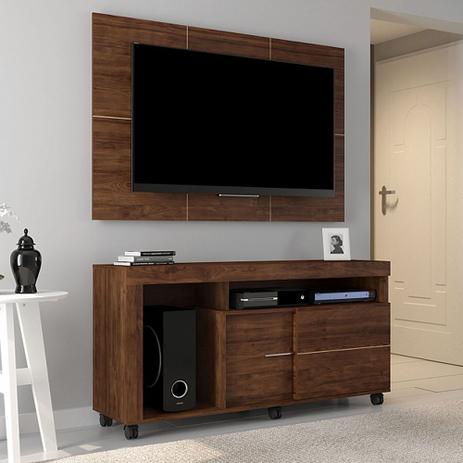 Conjunto Rack Com Painel Sala P/ TVs até 50 Polegadas Prince - Caemmun Menor preço em Conjunto Rack Com Painel Sala P/ TVs até 50 Polegadas Prince - Caemmun
