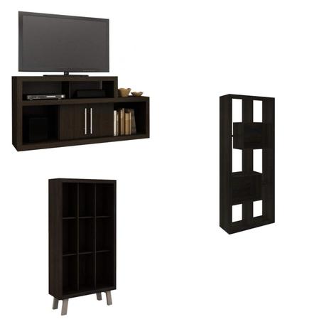 Conjunto Rack e 2 Estantes MadeiraMadeira 381898 Marrom - Tecno mobili é boa?