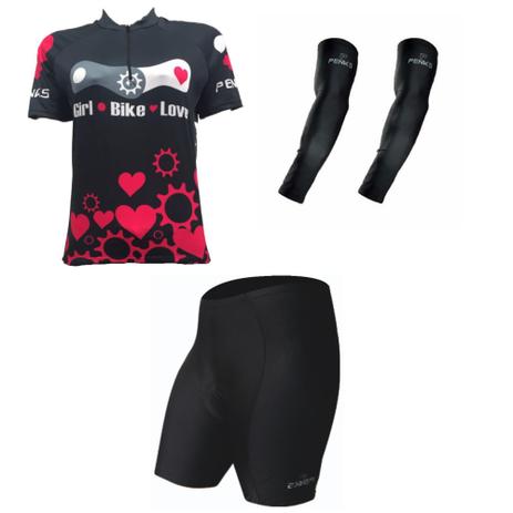 camisa e bermuda para ciclismo