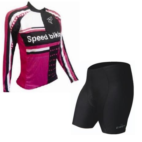 conjunto roupas de ciclismo penks feminino lady camisa e bermuda Menor preço em conjunto roupas de ciclismo penks feminino lady camisa e bermuda