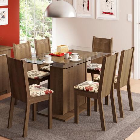 Conjunto Sala de Jantar Madesa Gales Mesa Tampo de Vidro com 6 Cadeiras é boa?