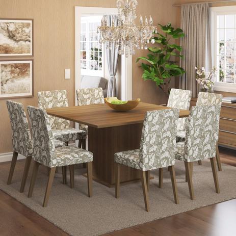 Conjunto Sala de Jantar Mesa e 8 Cadeiras Silvia Madesa Rustic/Straw é ruim? Conjunto Sala de Jantar Mesa e 8 Cadeiras Silvia Madesa Rustic/Straw é boa?