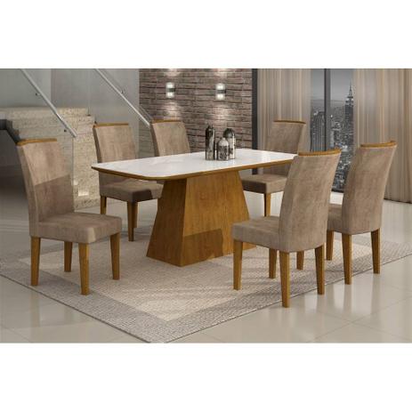 Conjunto Sala de  Jantar Mesa Lunara 180 C/6 Cad. Lunara-Imb/Bco-Anima.Choc Rufato é boa?