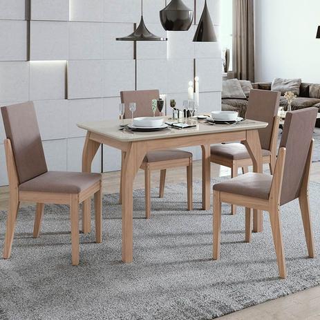 Conjunto Sala de Jantar Mesa Saara 120 cm Canto Copo 04 Cadeiras Lira Lopas Menor preço em Conjunto Sala de Jantar Mesa Saara 120 cm Canto Copo 04 Cadeiras Lira Lopas