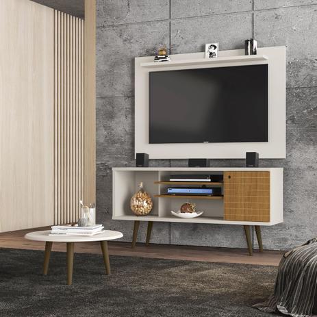 Conjunto Sala Rack Safira Painel Kenzo e Mesa de Centro - Moveis bechara Menor preço em Conjunto Sala Rack Safira Painel Kenzo e Mesa de Centro - Moveis bechara