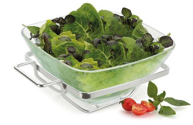Conjunto Saladeira Quadrada Andrea 2,7 litros Forma Menor preço em Conjunto Saladeira Quadrada Andrea 2,7 litros Forma