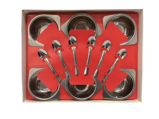 Conjunto sobremesa dinamika aço inox 12 peças ref 201/10 Menor preço em Conjunto sobremesa dinamika aço inox 12 peças ref 201/10