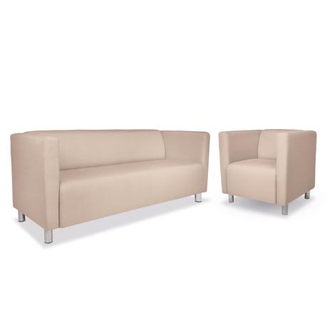 Conjunto Sofá 3 Lugares e Poltrona, Modelo Urbano, Tecido Linhares Bege, SILLA é boa?