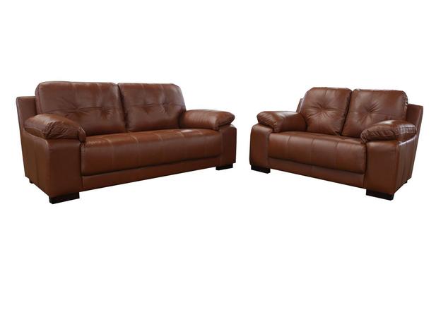 Conjunto Sofá de Couro Mônaco 3 e 2 lugares - Conhaque com Brilho - Mempra design é boa?