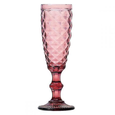 Conjunto taças de champagne de vidro marsala  6 pcs 5,8cm x 19,8c - Btc decor é boa?