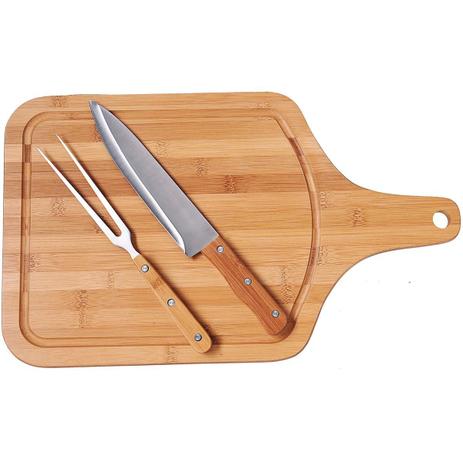 Conjunto Talheres E Tábua Com Alça Para Churrasco 3360 Mor Menor preço em Conjunto Talheres E Tábua Com Alça Para Churrasco 3360 Mor