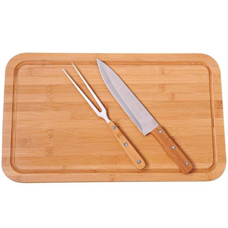 Conjunto Talheres Para Churrasco E Tábua Retangular 3359 Mor Menor preço em Conjunto Talheres Para Churrasco E Tábua Retangular 3359 Mor