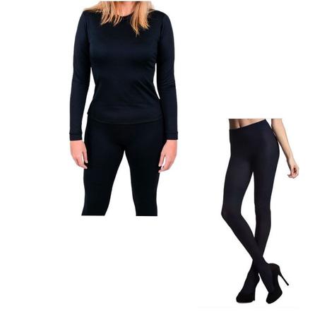Conjunto Térmico Segunda Pele Inverno: Blusa + Meia Calça com Pé Tamanho Único - A.Cat Menor preço em Conjunto Térmico Segunda Pele Inverno: Blusa + Meia Calça com Pé Tamanho Único - A.Cat
