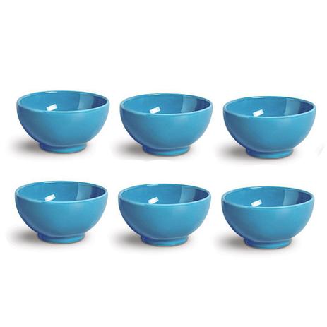 Conjunto Tigelas Bowl Cereal Pote Pequeno Azul 550 ml 6 pçs - Scalla Menor preço em Conjunto Tigelas Bowl Cereal Pote Pequeno Azul 550 ml 6 pçs - Scalla