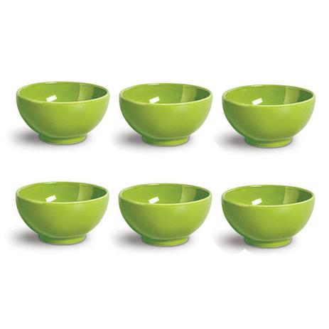 Conjunto Tigelas Bowl Cereal Pote Pqno Verde 550 ml 6 peças - Scalla Menor preço em Conjunto Tigelas Bowl Cereal Pote Pqno Verde 550 ml 6 peças - Scalla
