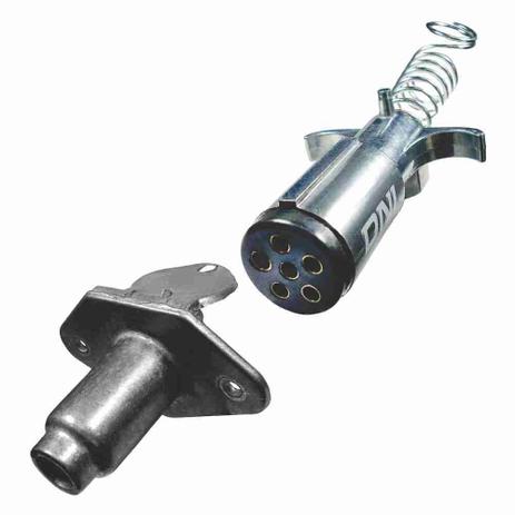 Conjunto Tomada de Engate Fixa e Móvel 6 Polos - DNI 8360 Menor preço em Conjunto Tomada de Engate Fixa e Móvel 6 Polos - DNI 8360