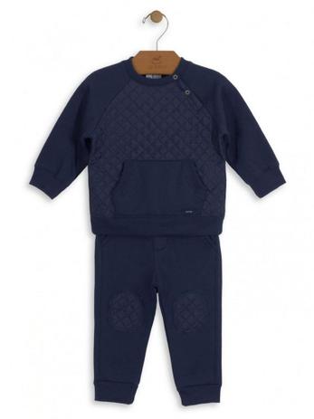 Conjunto Up Baby Blusão e Calça Moletom Matelassê Azul Marinho Menor preço em Conjunto Up Baby Blusão e Calça Moletom Matelassê Azul Marinho