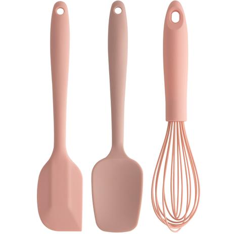 Conjunto Utensílios De Cozinha Para Bolo Espátula Batedor OU Rosa Quartzo é boa?