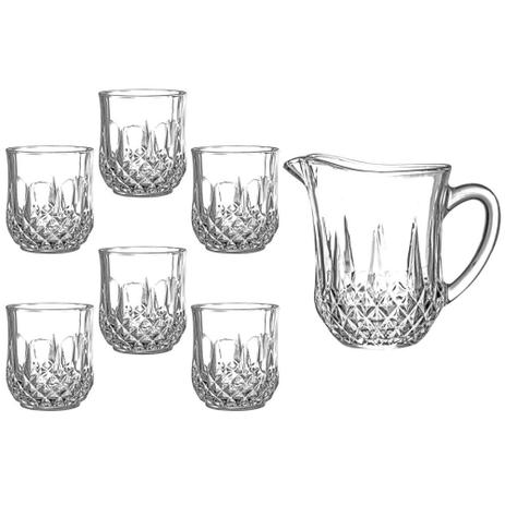 Conjuto de Jarra e Copos em cristal 7 peças Imperial Bom Gourmet - Bon gourmet Menor preço em Conjuto de Jarra e Copos em cristal 7 peças Imperial Bom Gourmet - Bon gourmet