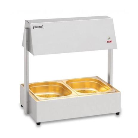 Conservador de Frituras Fritomaq Elétrico 220V, 2 Cubas Gn 1/2, Inox Menor preço em Conservador de Frituras Fritomaq Elétrico 220V, 2 Cubas Gn 1/2, Inox