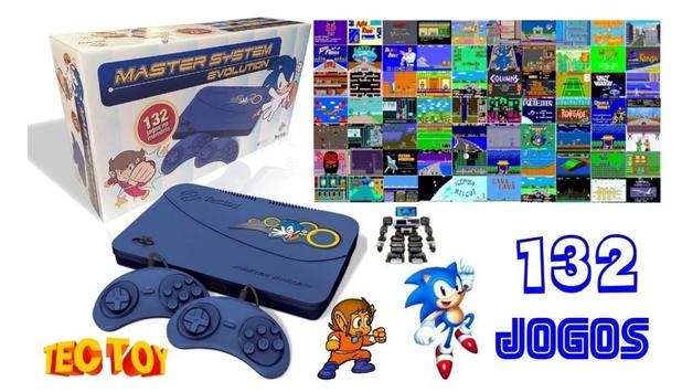 Console Sega Master System Evolution Azul 132 Jogos - Tectoy - Tec Toy Menor preço em Console Sega Master System Evolution Azul 132 Jogos - Tectoy - Tec Toy