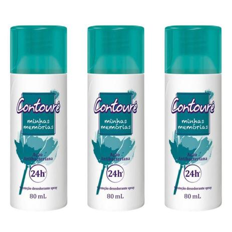 Contouré Minhas Memórias Desodorante Spray 80ml (Kit C/03) Menor preço em Contouré Minhas Memórias Desodorante Spray 80ml (Kit C/03)
