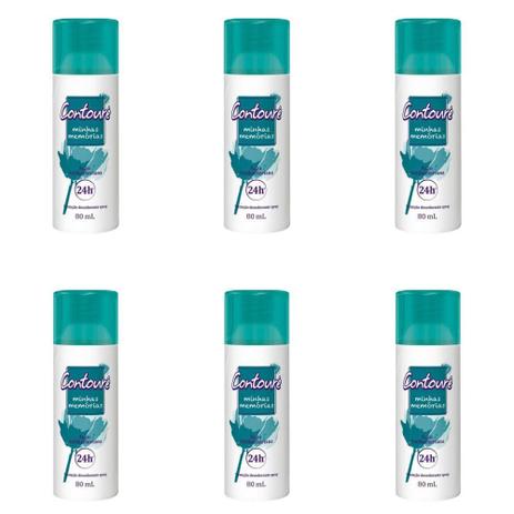 Contouré Minhas Memórias Desodorante Spray 80ml (Kit C/06) Menor preço em Contouré Minhas Memórias Desodorante Spray 80ml (Kit C/06)