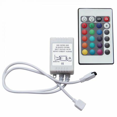 Controlador 24 Teclas Da Fita Led Rgb Com Controle Remoto Sem Fio - Fontek Menor preço em Controlador 24 Teclas Da Fita Led Rgb Com Controle Remoto Sem Fio - Fontek