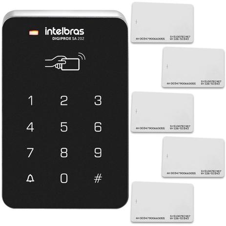 Controlador de Acesso Intelbras SA 202 Com Acesso Por Senha + 5 Cartões de Aproximação RFID Intelbras Menor preço em Controlador de Acesso Intelbras SA 202 Com Acesso Por Senha + 5 Cartões de Aproximação RFID Intelbras